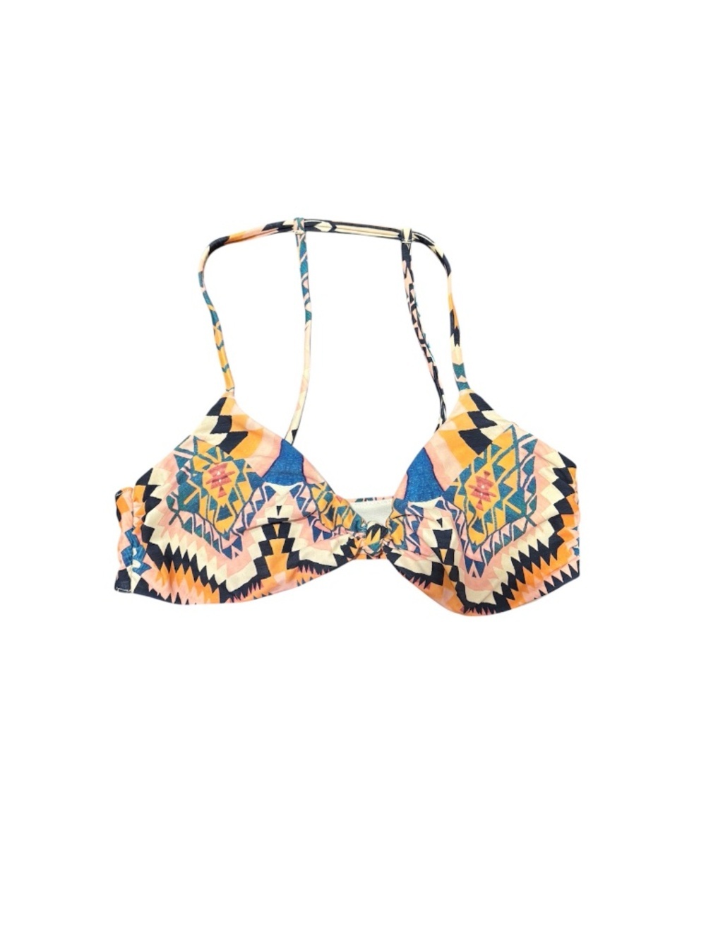 Athleta Desert Geo Knot Front Bikini Top Medium